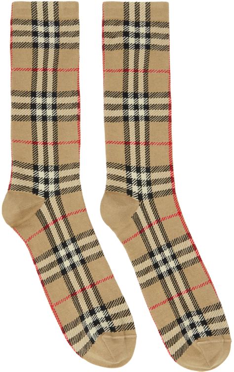 burberry vintage check socks